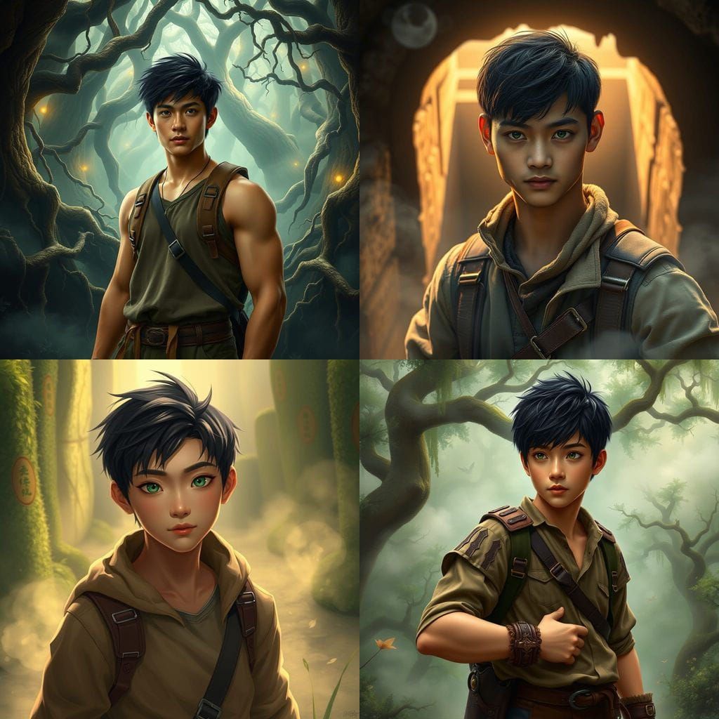 Ethereal Minho from Maze Runner in Fantasy Hyperdetail