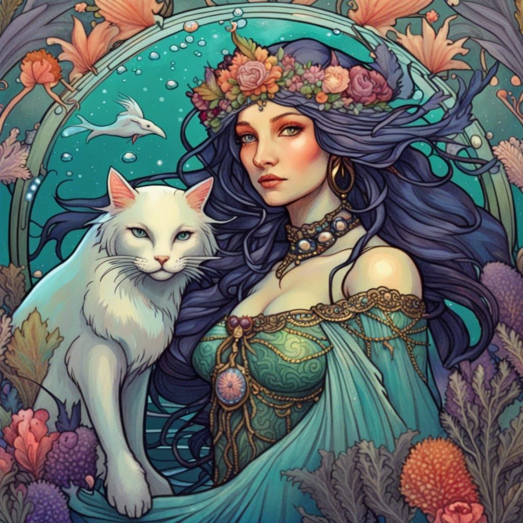 Mermaid Queen of Balinor in Renaissance Style