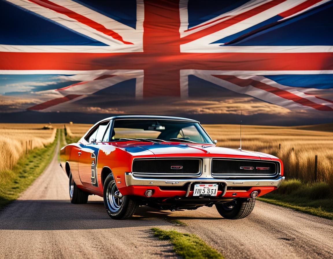1969 Dodge Charger with Union Jack