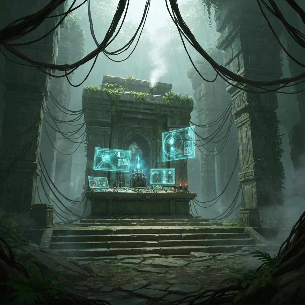 Mad Scientist Lab in Ancient Jungle Temple