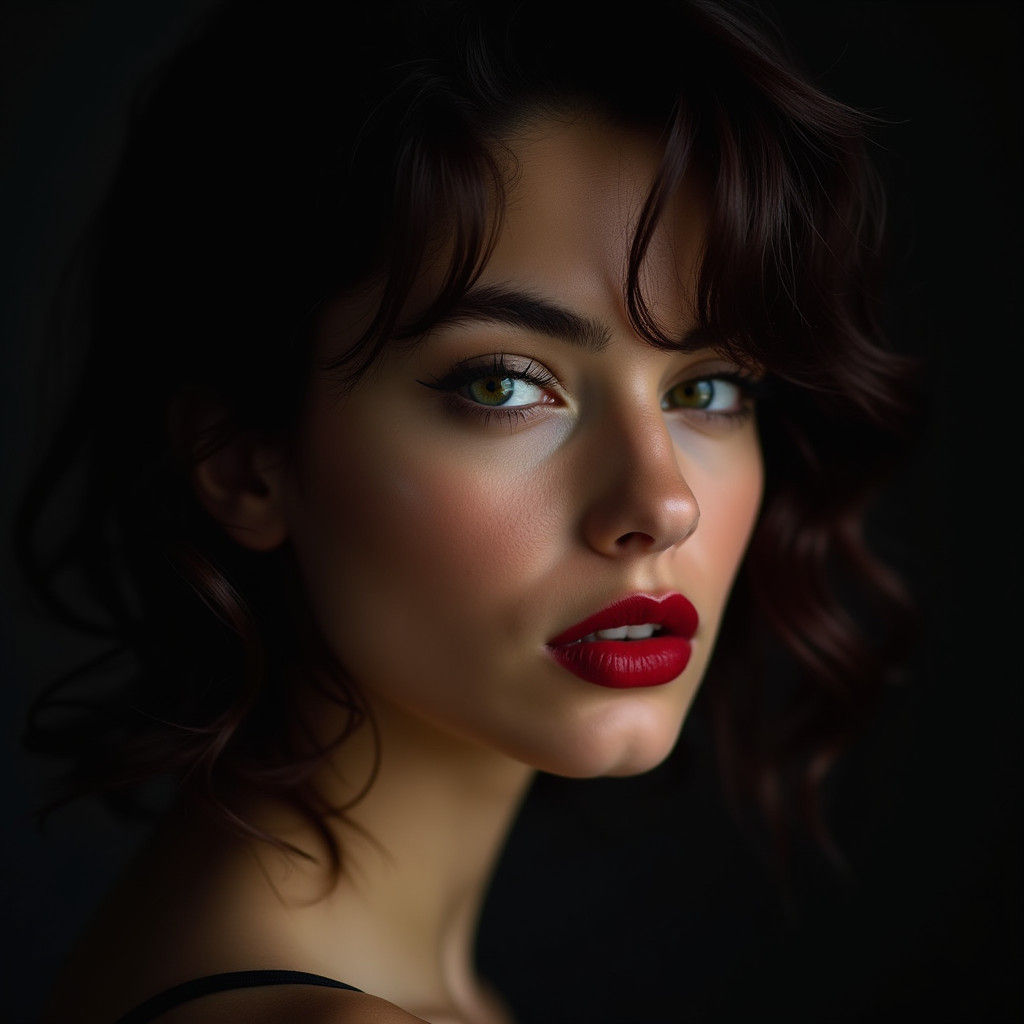 Portrait of a Sensual Woman in Soft Light