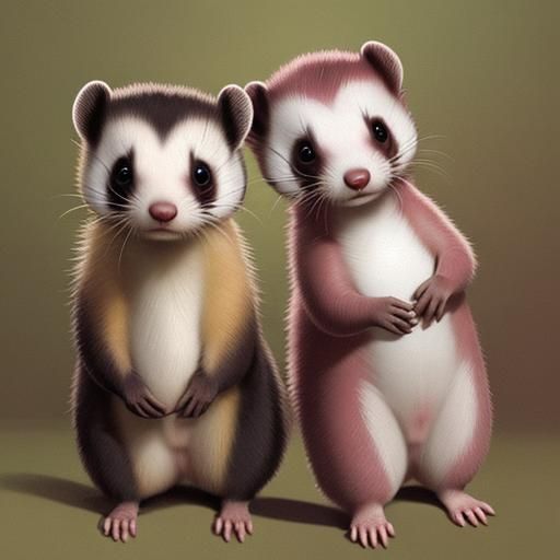 Image of Playful Ferrets