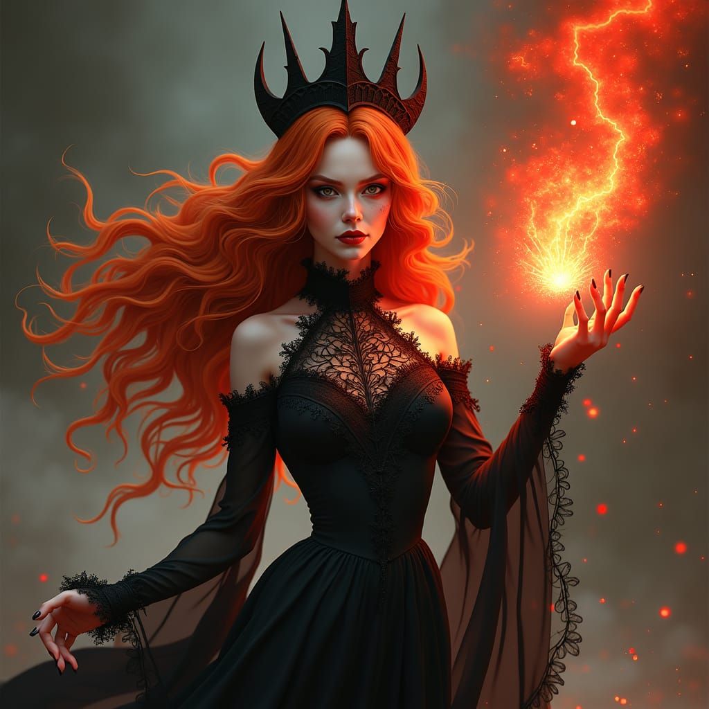 Hyper-Real Evil Queen with Scarlet Magic Power