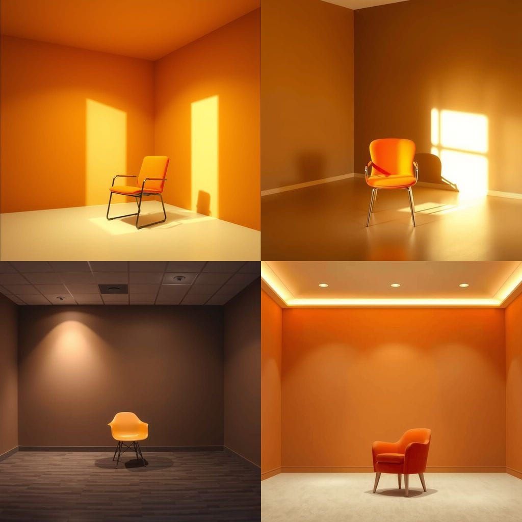 Cozy Study in a Minimalist Space