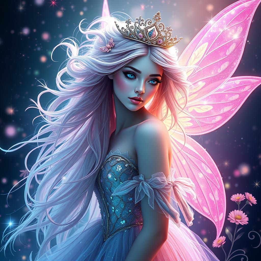 Ethereal Princess Fairy in Whimsical Wonderland