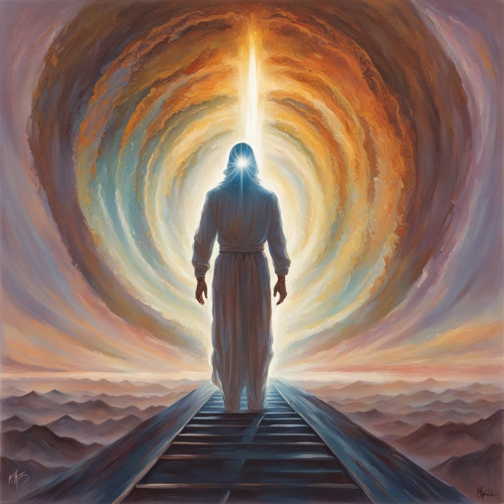 Ethereal Astral Travel Scene in Fantasy Art Style