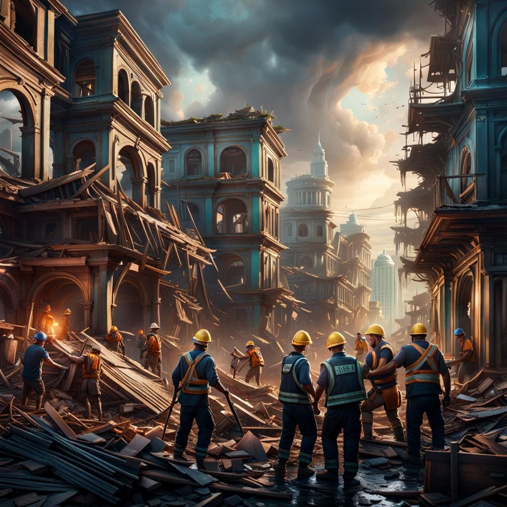 Hurricane Recovery: A Fantastical Matte Painting