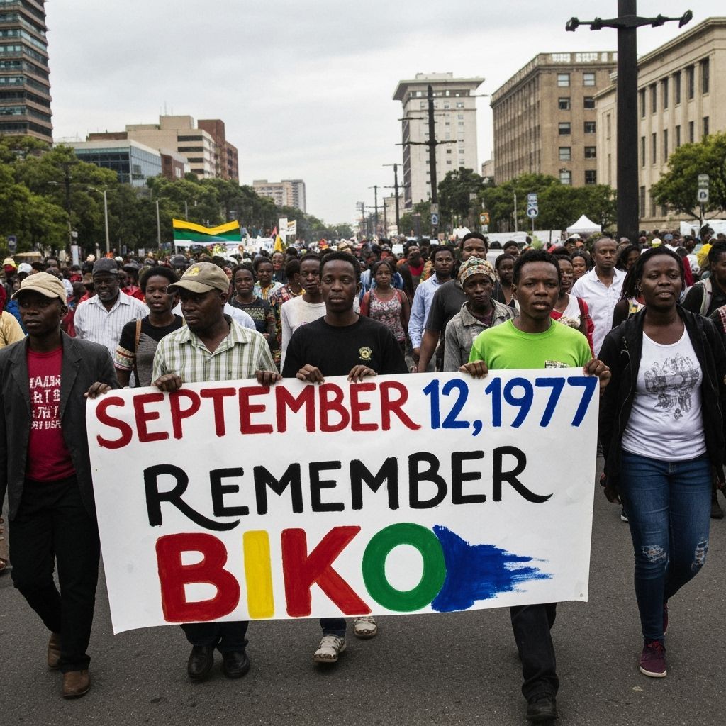 South African Tribute March in Documentary Style