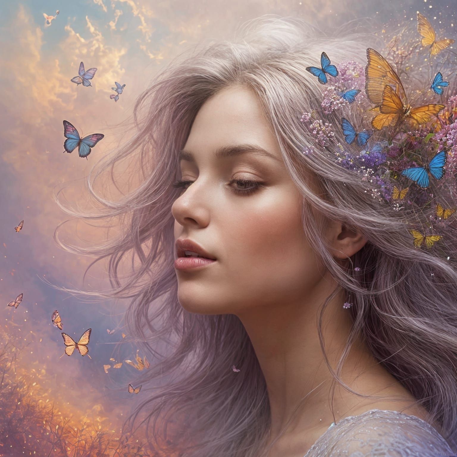 Ethereal Beauty Unfolds in a Dreamlike Landscape