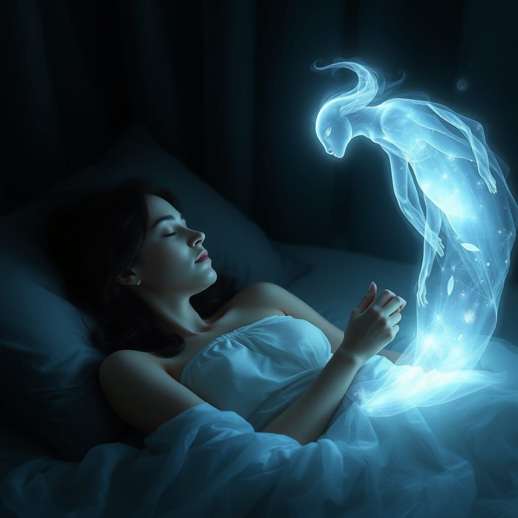 Surreal Slumber with Ethereal Glow