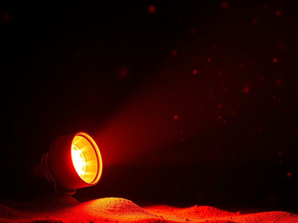 Surreal Pre-Raphaelite Scene with a Flashlight