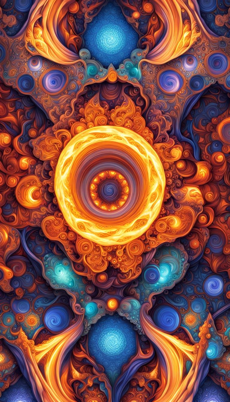 The Universe is Expanding, 
Represent as Very Complex Geometric Micro- Fractal Maximum 3-D Effects using 3-D Texture and...