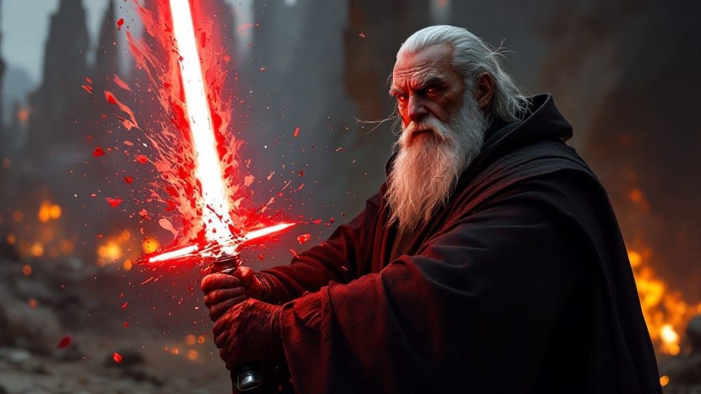 Sith Master Exudes Power in Photorealistic, Fine-Art Illumin...