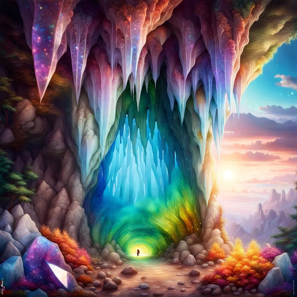 Fantasy Crystal Cave