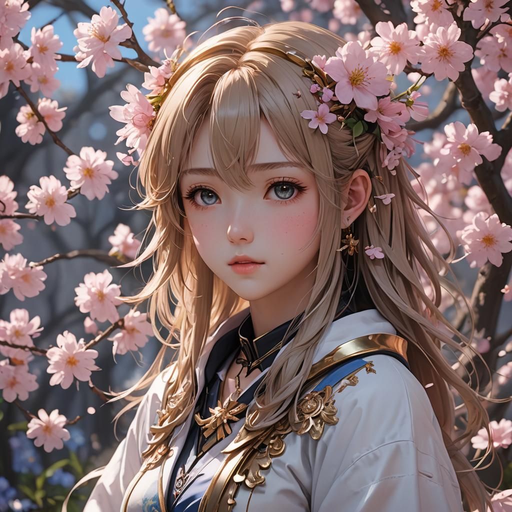 Detailed 3D Anime Art Inspired by Genshin Impact