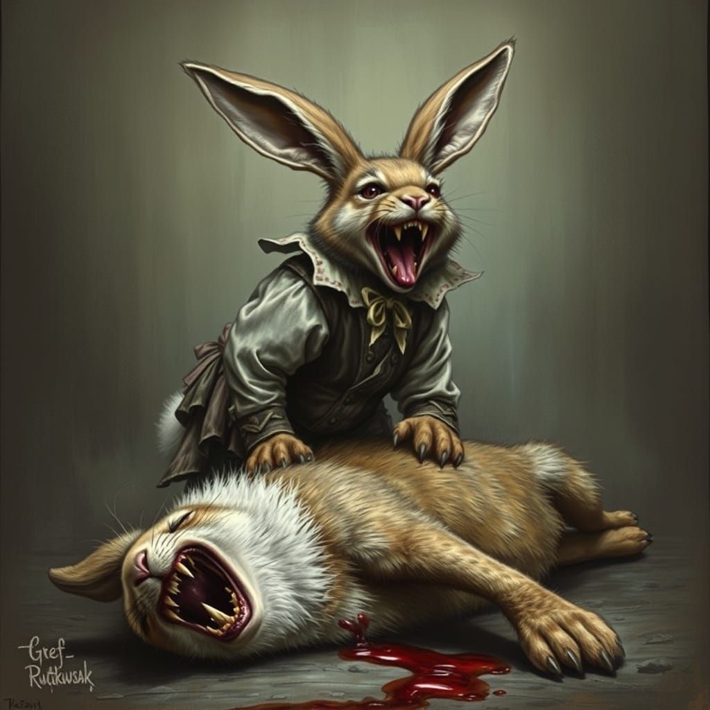 Victorian Bunny Rabbit's Gruesome Victory