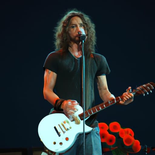 Chris Cornell Portrait: Realistic Rendering