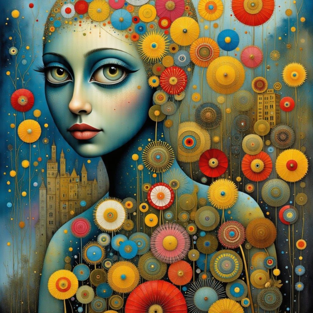 Surreal Happiness in Vibrant Digital Art