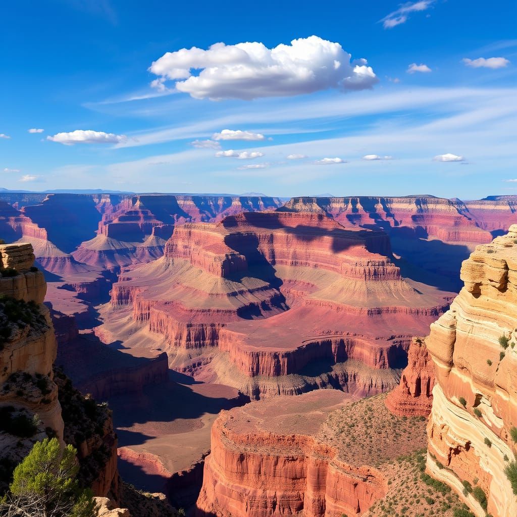 AI Interpretation of the Grand Canyon