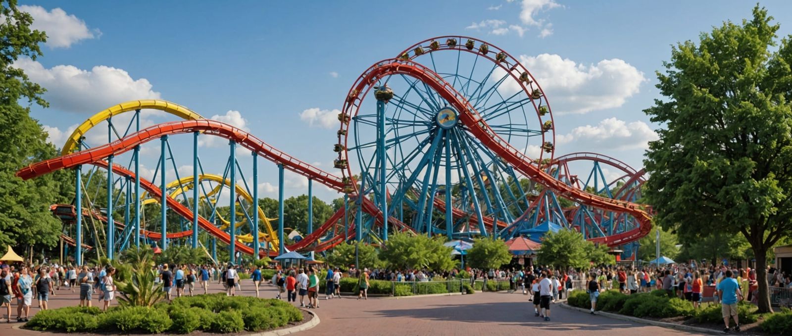 Futuristic Extreme Theme Park Digital Art