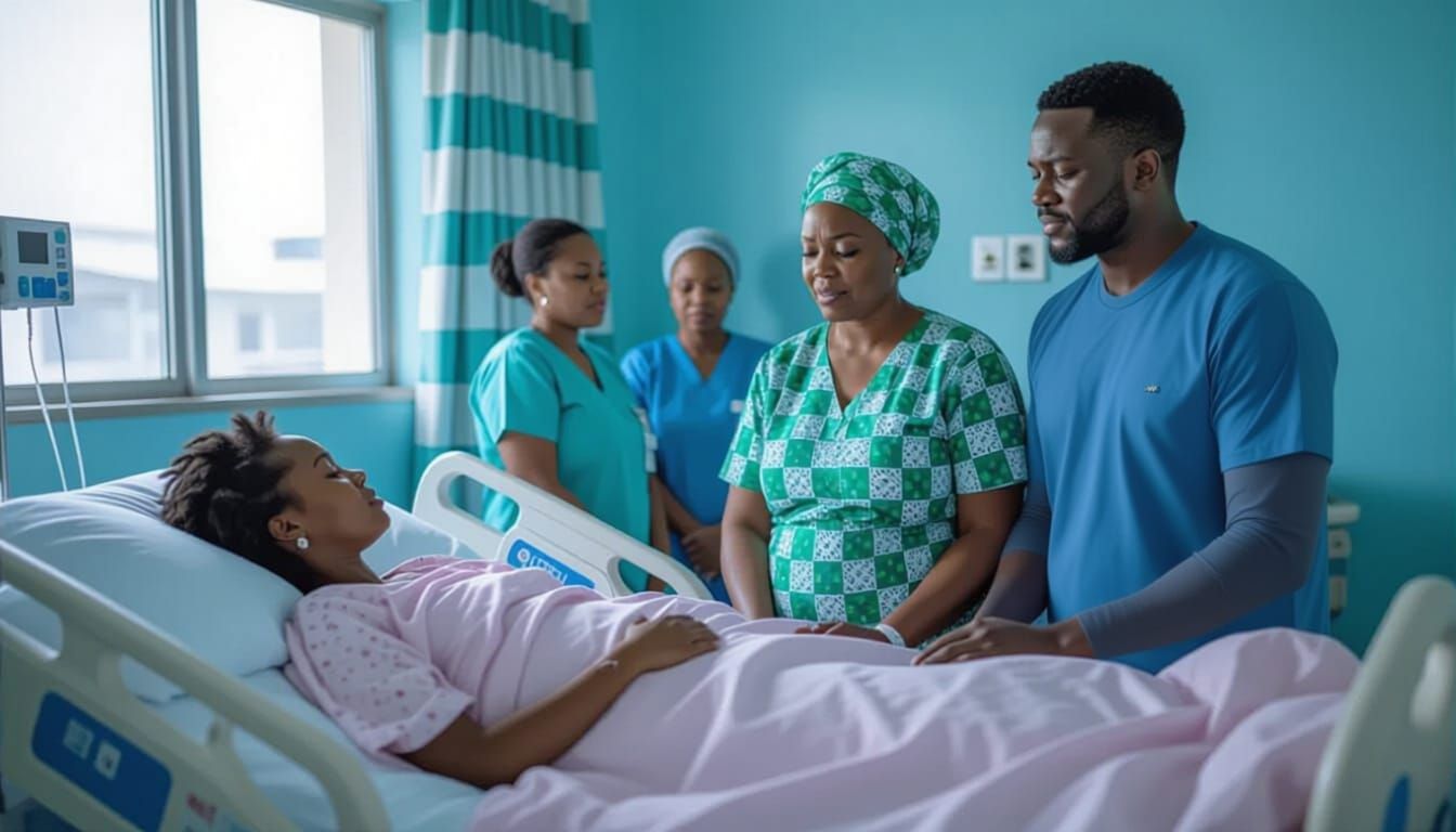 Family Grieves in Hospital Room During Final Moments