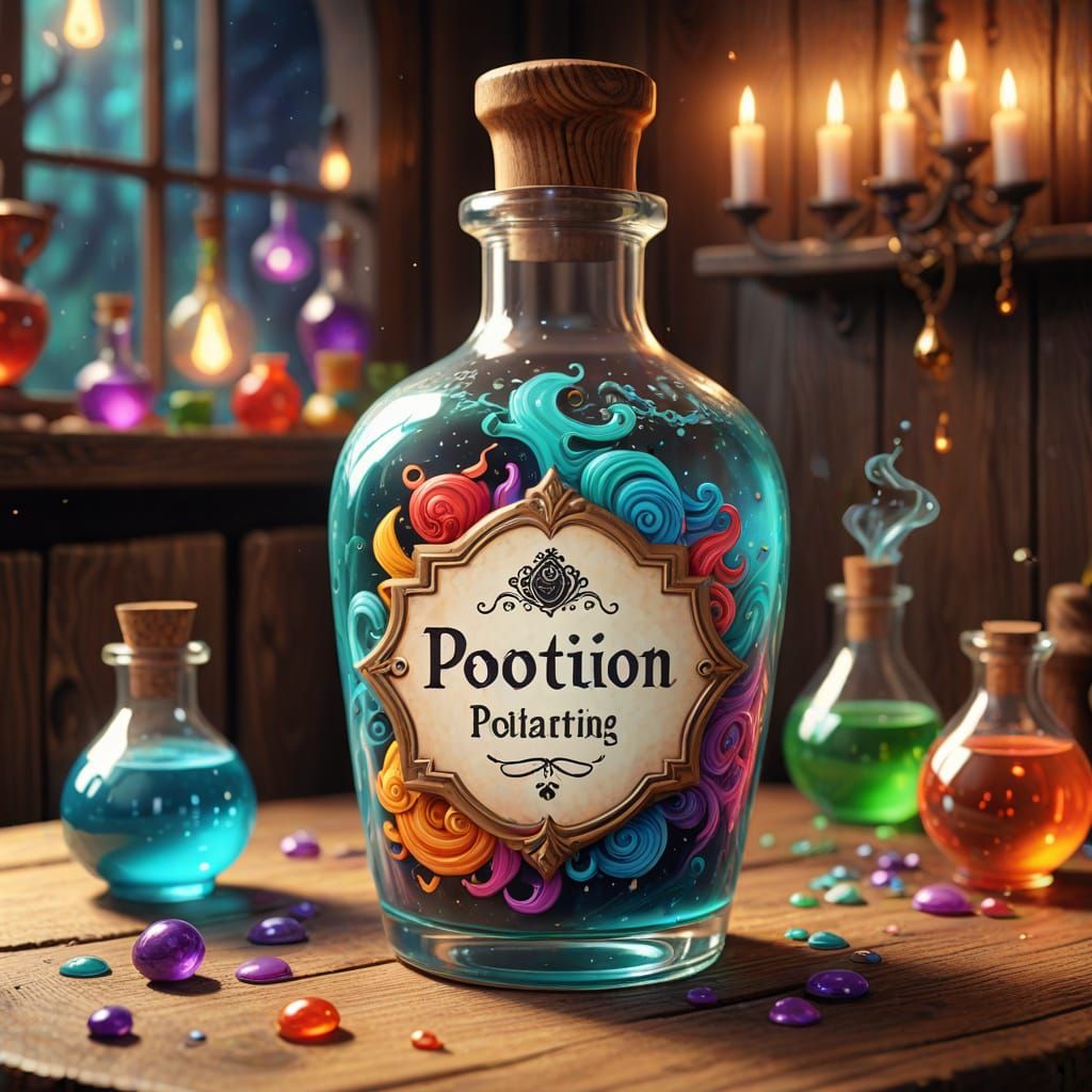Potion with Funny Label