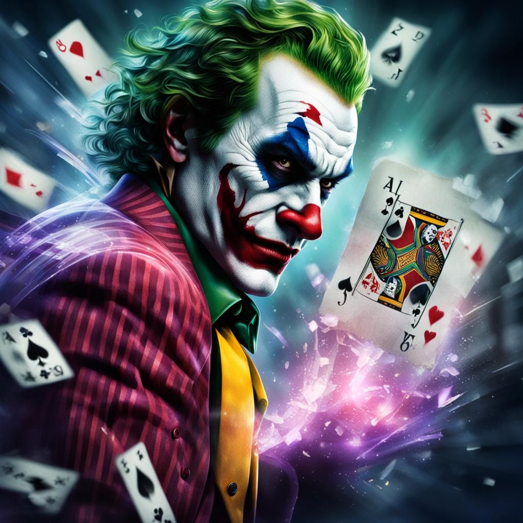 Stylized AI Rendition of the Joker