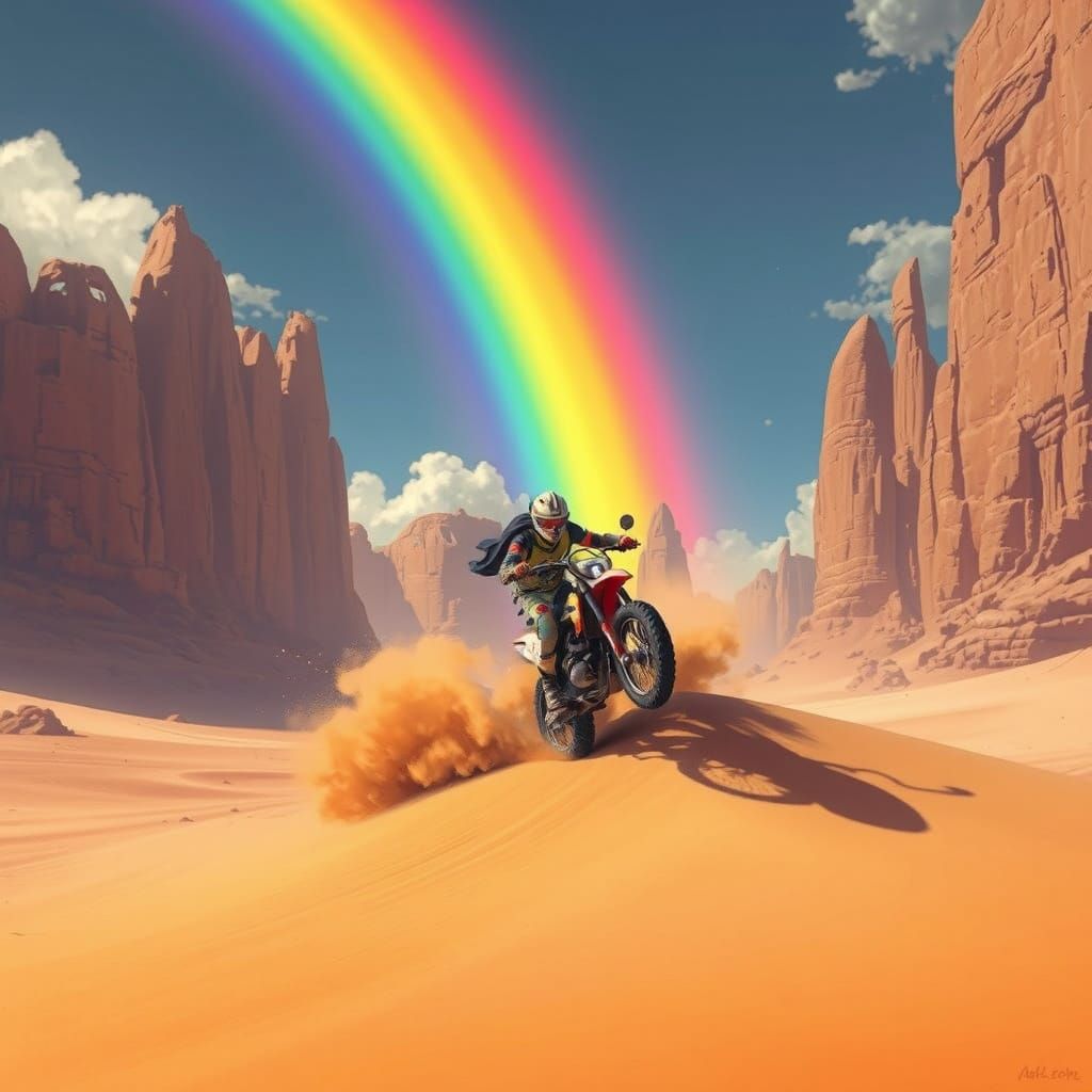 Serfist Rides Sand Wave: Street Art Meets Animation