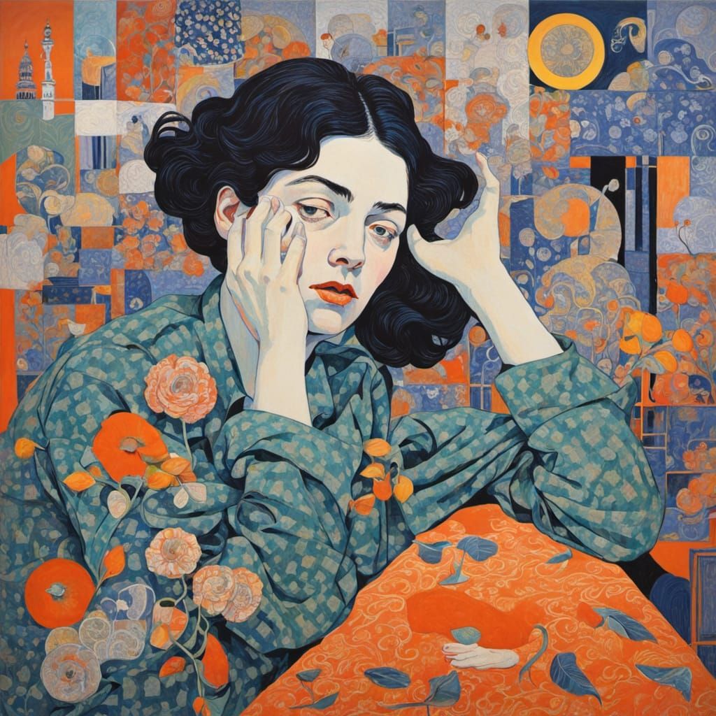 Woman in a Dreamlike State of Sleep