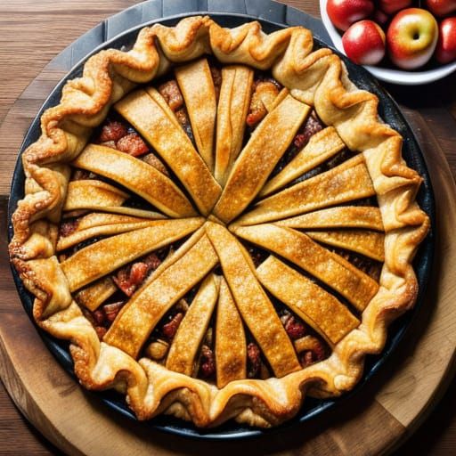Delicious Apple Pie with Oozing Filling