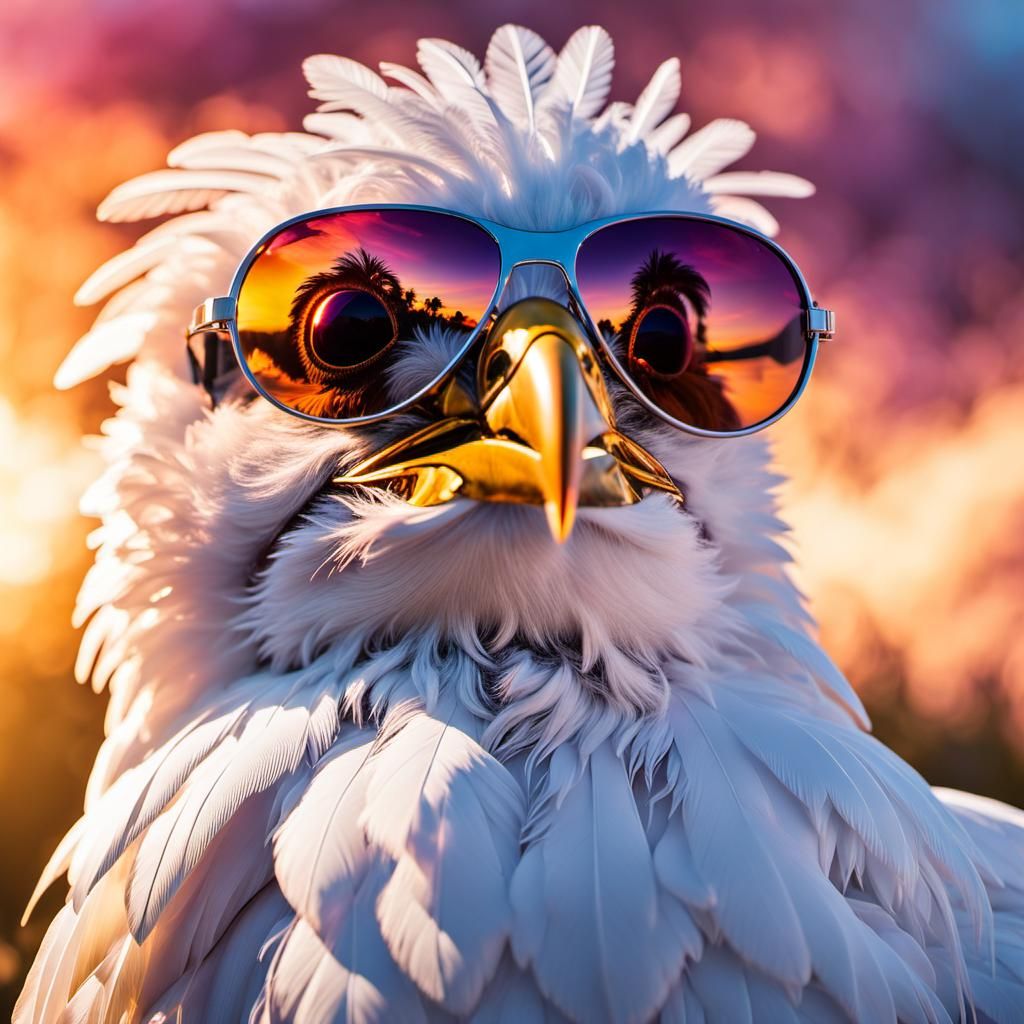 Cloud Bird Pilot in Fantasy Realism Style