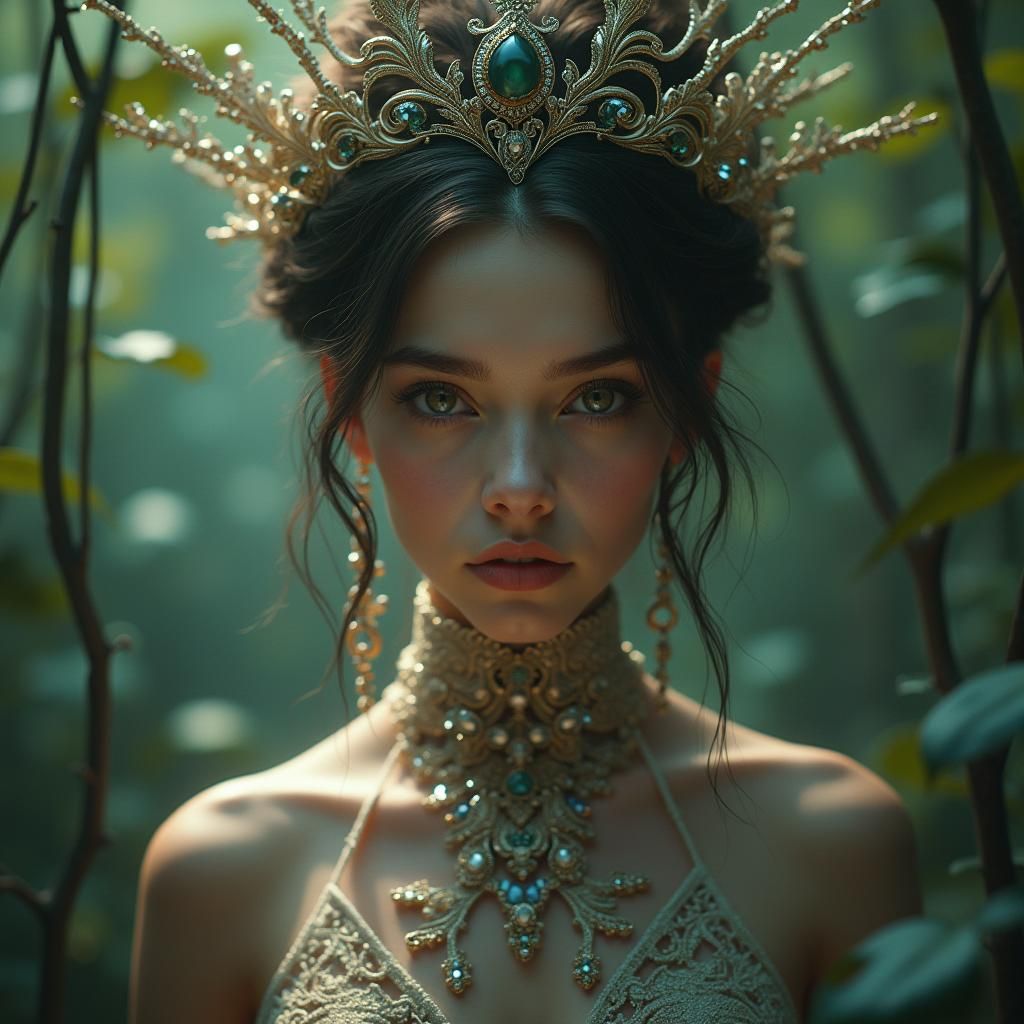 Enigmatic Gaze: Digital Portrait in Unreal Engine 5