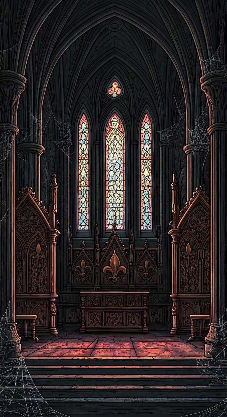 Gothic Revival Castle Interior