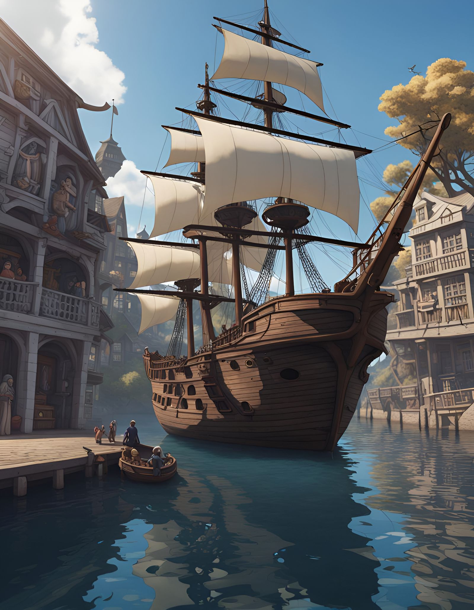 Pirate Ship Optical Illusion by Gonsalves and Ghibli