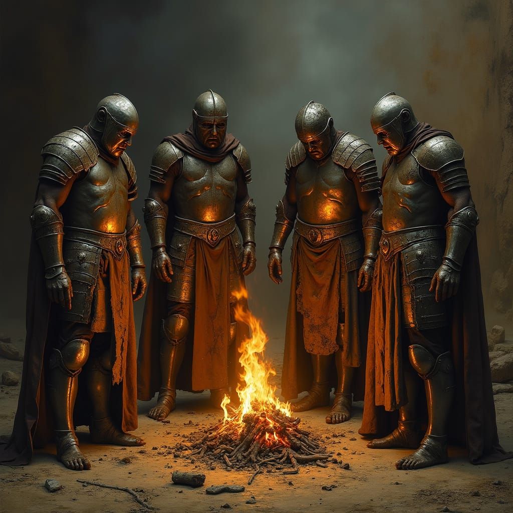 Four Horsemen of the Apocalypse Gather around Fading Embers ...