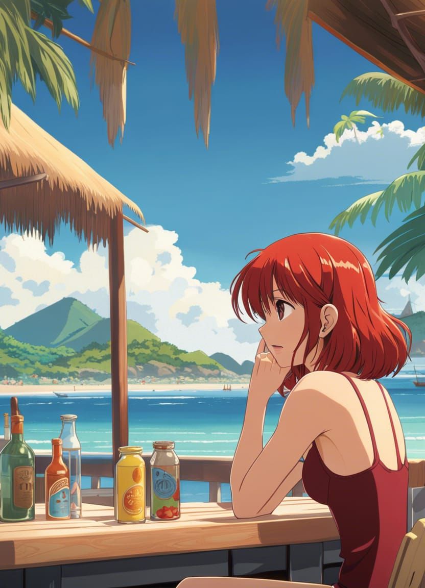 Chillin' at the beach cafe, good vibes all day