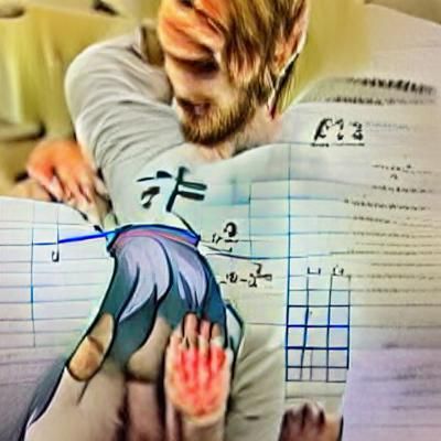 Anime Style Homework Submission Scene