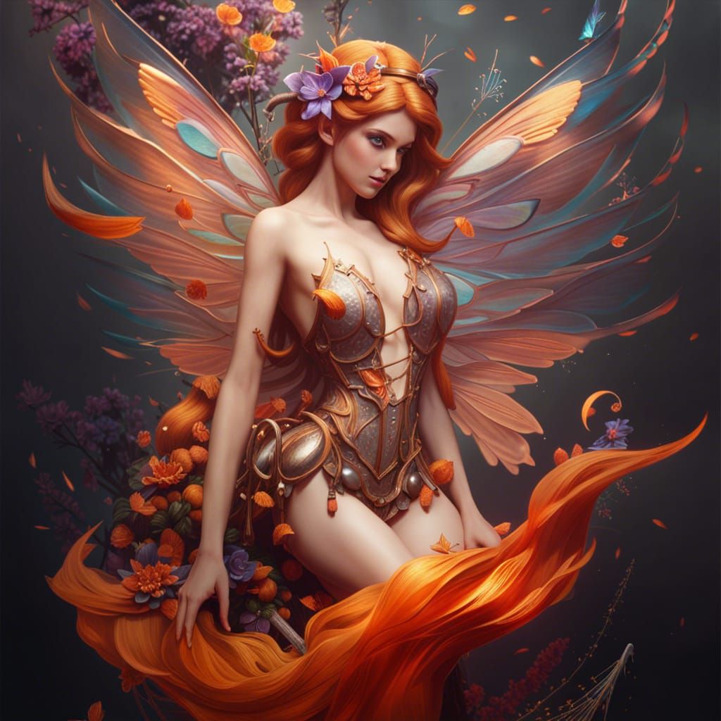 Spunky little fairy that everyone loves in a unique landscap...