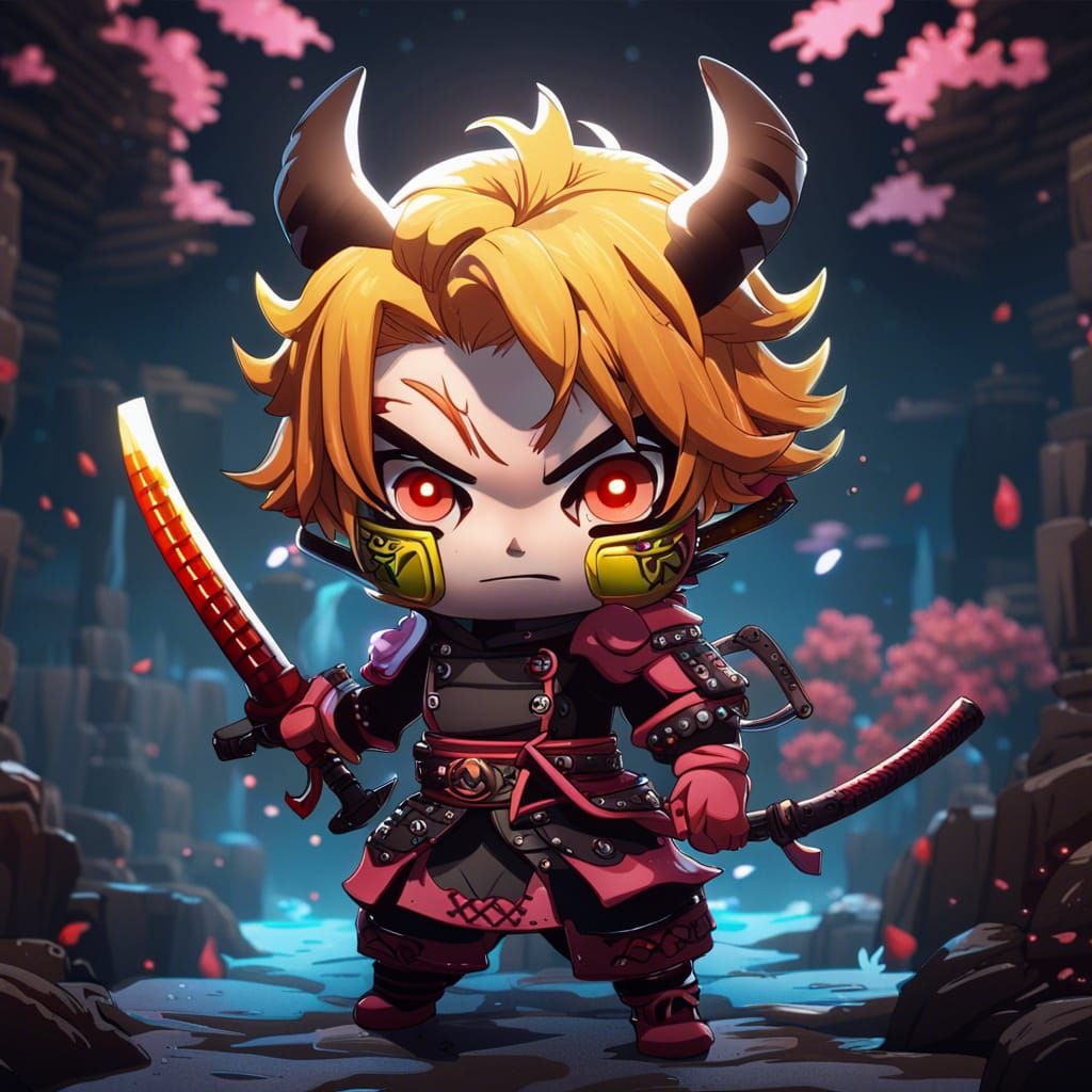 Chibi Zenitsu Agatsuma: Detailed Demon Slayer Art