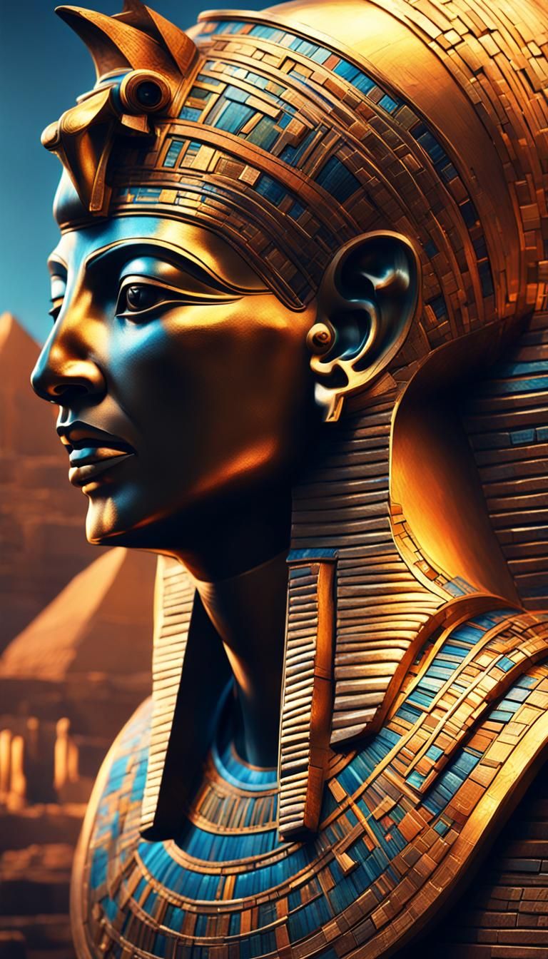 Hyperrealistic Egyptian Architecture Concept Art