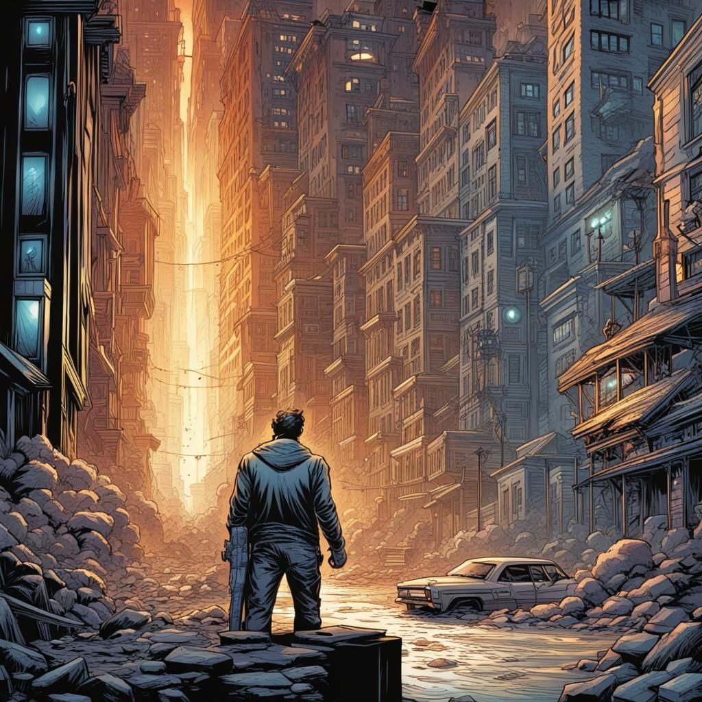 Dynamic Comic Book Art Illustration