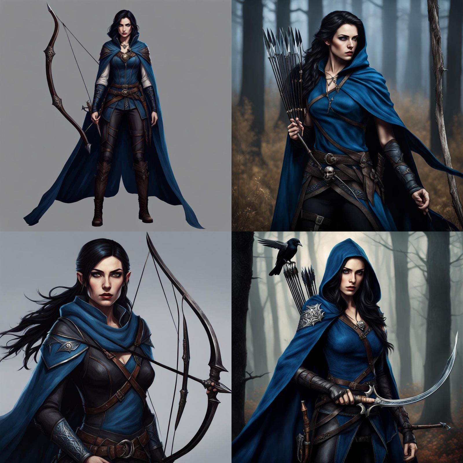 Half-Elf Gloomstalker Ranger Portrait