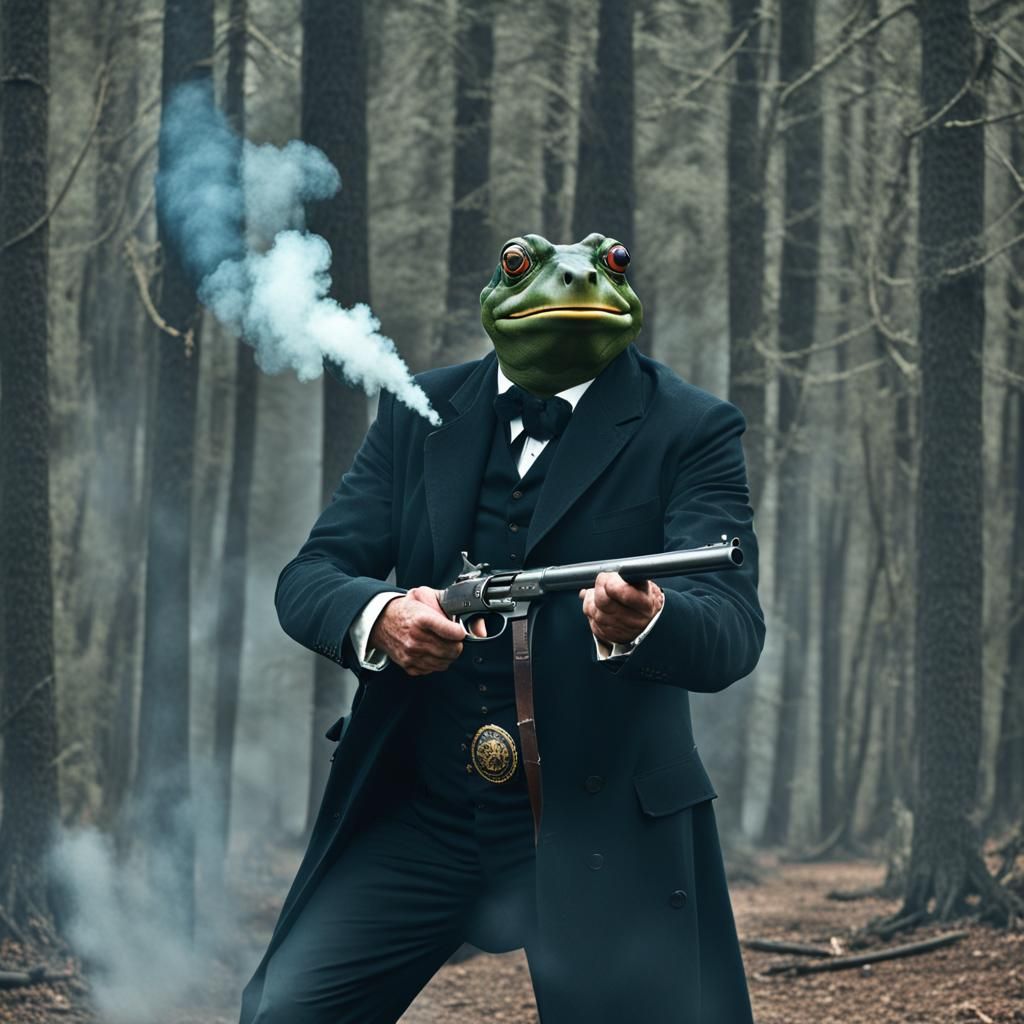 As they croak, I see myself in the pistol smoke,