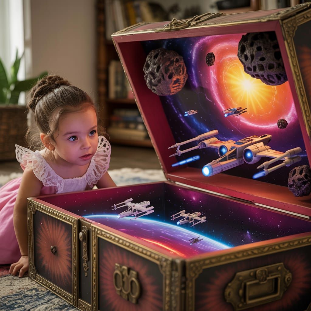 Princess Leia and the Miniature Galaxy