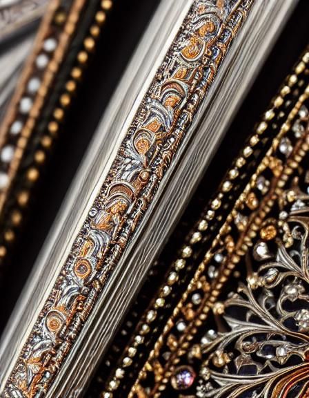 14th Century Italian Spear: Intricate Silver Filigree Design