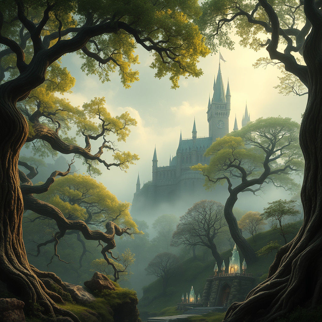 Mystical Realm Inspired by Final Fantasy Game