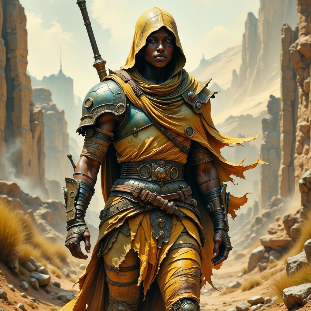 Epic Final Stand in a Desolate, Dusty Battlefield