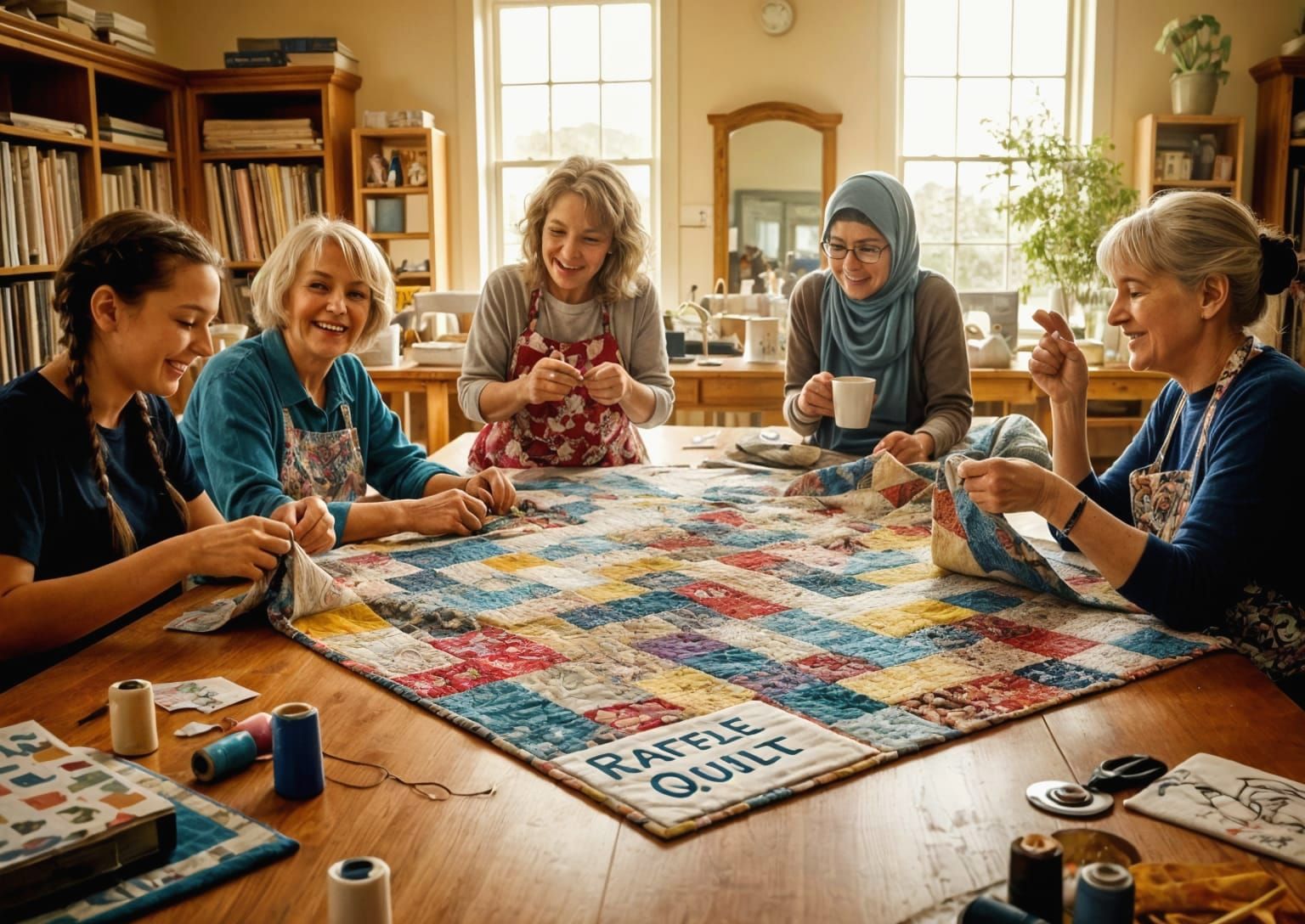 The Quilting Club Ladies...