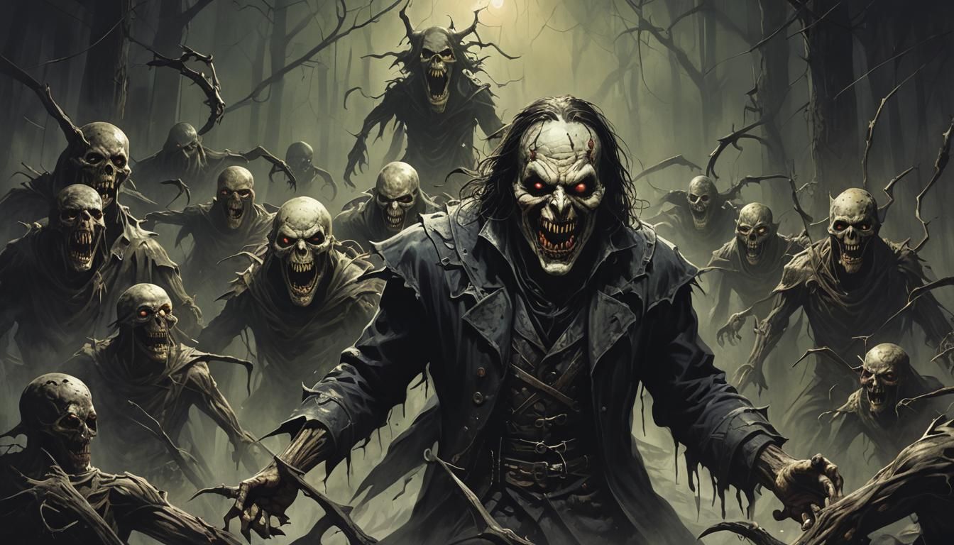 Sinister Nightmare Figure in Fantasy Art Style