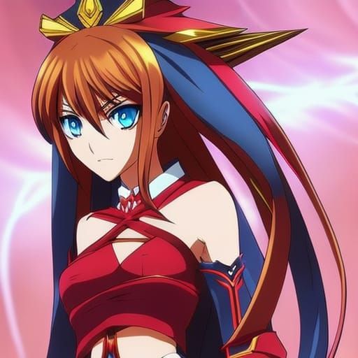 Anime-Style Yu-Gi-Oh! Woman: Key Visual Art